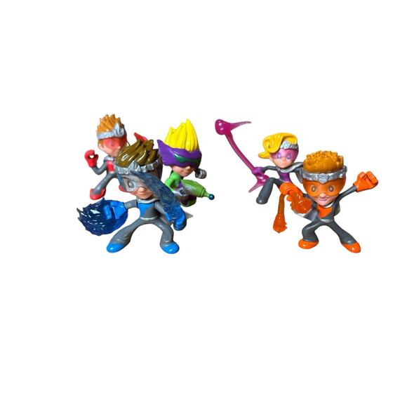 Ninja Kidz Lot Of Figures 12 Pieces Mummy Disc Girl Boy - Picture 3 of 9